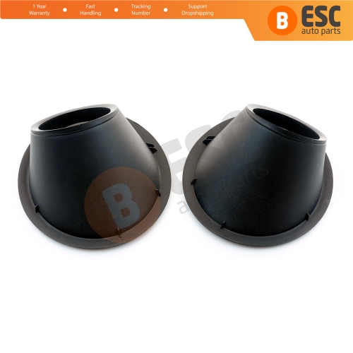 Fog Light Surround Frame Housing 7452TJ 7452TK Black for Fiat Fiorino Qubo Nemo Bipper