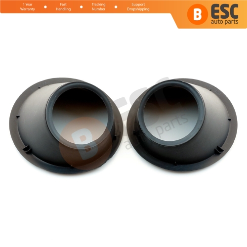 Fog Light Surround Frame Housing 7452TJ 7452TK Black for Fiat Fiorino Qubo Nemo Bipper