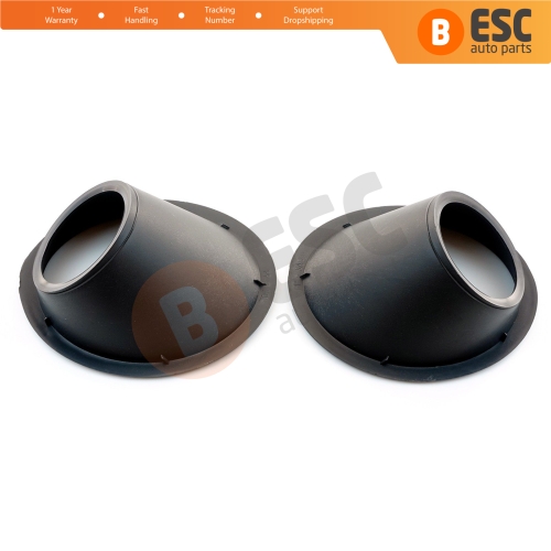 Fog Light Surround Frame Housing 7452TJ 7452TK Black for Fiat Fiorino Qubo Nemo Bipper