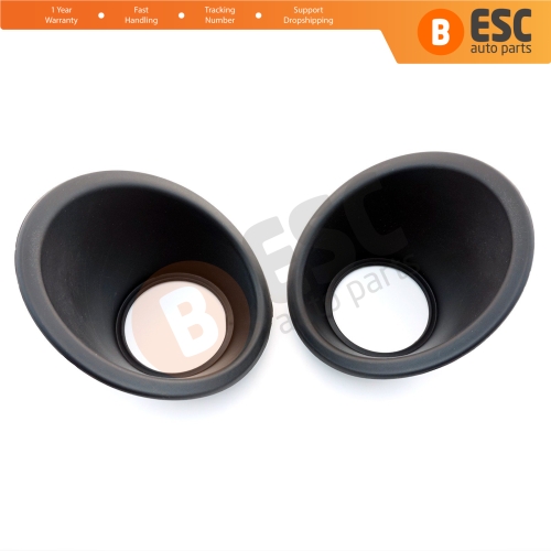 Fog Light Surround Frame Housing 7452TJ 7452TK Black for Fiat Fiorino Qubo Nemo Bipper