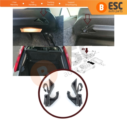 Rear Parcel Shelf Clips 71719952 for Fiat Doblo Fiorino Punto Stilo Nemo Bipper Ypsilon