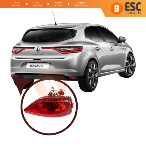 Rear Fog End Light Lamp Lens 265852501R Left for Renault Megane MK4 HB