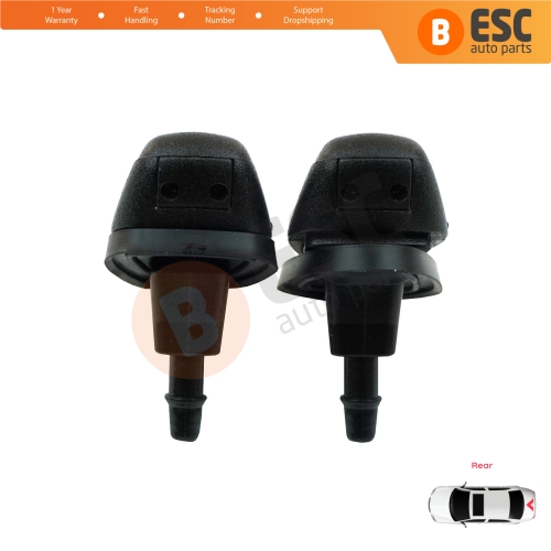 Rear Window Washer Jet Nozzle for Fiat Doblo Fiorino Punto Nemo Bipper Combo Ram 60666173
