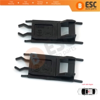 2 Pieces Sunroof Sliding Rail Lift Lever Hinge Bracket Clips for BMW E36 E38 E46 E39 X5 E53 54128202295 54128202296