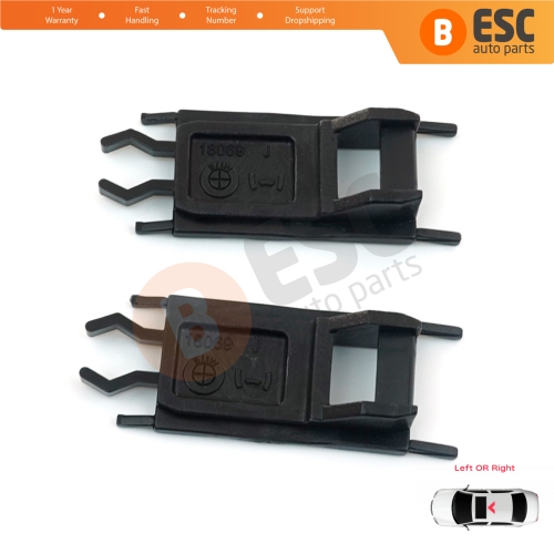 2 Pieces Sunroof Sliding Rail Lift Lever Hinge Bracket Clips for BMW E36 E38 E46 E39 X5 E53 54128202295 54128202296