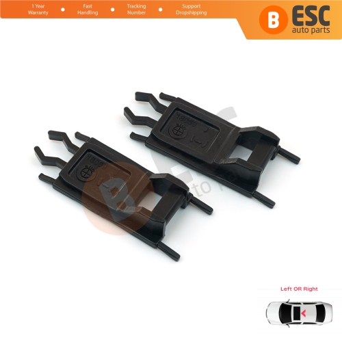 2 Pieces Sunroof Sliding Rail Lift Lever Hinge Bracket Clips for BMW E36 E38 E46 E39 X5 E53 54128202295 54128202296