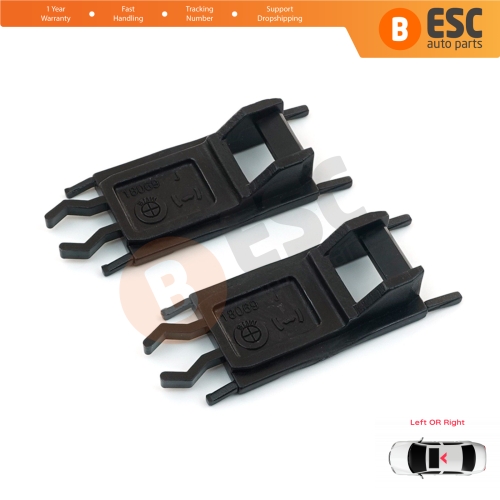 2 Pieces Sunroof Sliding Rail Lift Lever Hinge Bracket Clips for BMW E36 E38 E46 E39 X5 E53 54128202295 54128202296