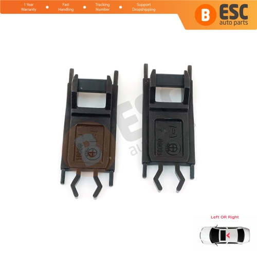 2 Pieces Sunroof Sliding Rail Lift Lever Hinge Bracket Clips for BMW E36 E38 E46 E39 X5 E53 54128202295 54128202296