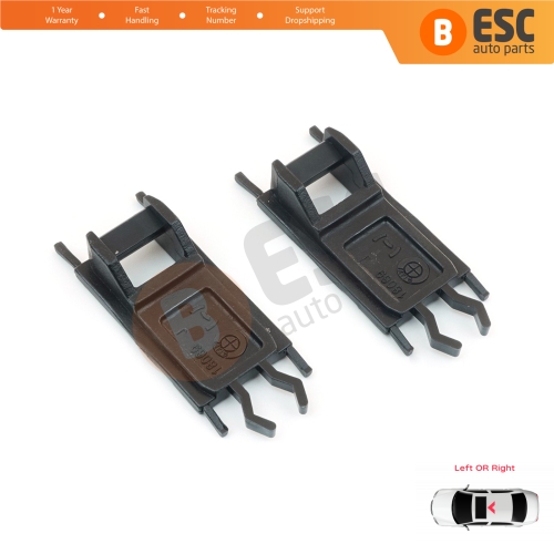 2 Pieces Sunroof Sliding Rail Lift Lever Hinge Bracket Clips for BMW E36 E38 E46 E39 X5 E53 54128202295 54128202296