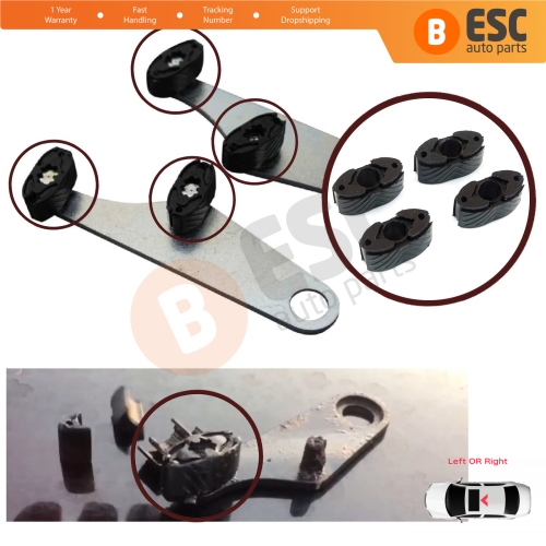 4 Pieces Sunroof Guide Sliding Clips for Renault Megane Scenic MK2 3 Laguna MK3 Koleos Latitude Talisman Jeep Renegade 7701209744 