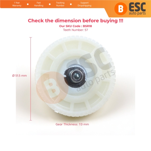 Sunroof Motor Cog Repair Gear for Renault Megane Clio Scenic MK1 MK2 Peugeot 206 206+ 207 7701469319 