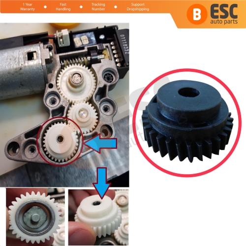 Sunroof Motor Gear 30-Teeth for Citroen C3 FC Toyota Avensis T22 Corona T21 Zafira A Porsche 911 Mercedes W163 C208 A208 Nissan Primera P12 Altima L31
