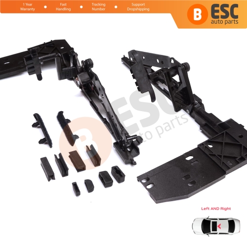 Sunroof Lifting Angle Hatch Runner Repair Kit With Connection Plate for Mercedes E Class W124 S124 C124 190 W201 1247800512 1247800612