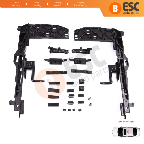 Sunroof Lifting Angle Hatch Runner Repair Kit for Mercedes E Class W124 S124 C124 190 W201 1247800512 1247800612