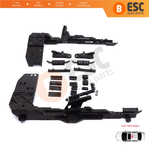 Sunroof Lifting Angle Hatch Runner Repair Kit for Mercedes E Class W124 S124 C124 190 W201 1247800512 1247800612