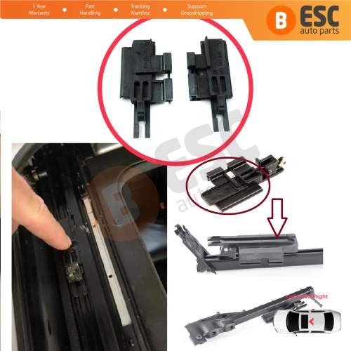 Sunroof Slider Guide Rail Left Right Bracket Clips for BMW 5 Series E39 1996-2003 4/5 Door X5 E53 2000-2006 811694522 811694523 