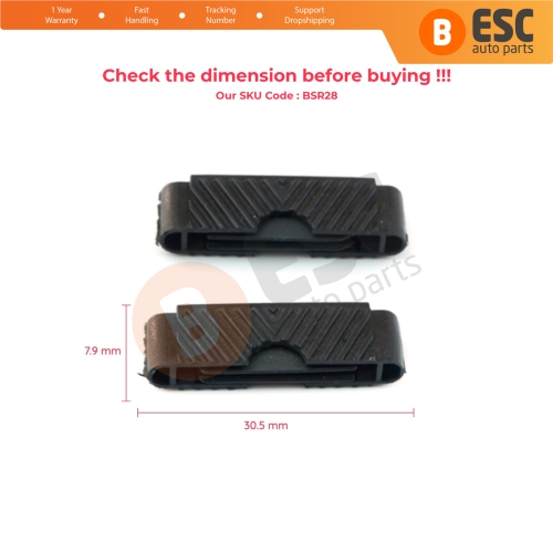 2 Pieces Sunroof Slider Tab Clips Repair Brackets for Peugeot 206 206+ 207 4/5-Door Renault Twingo MK1 C06 841099