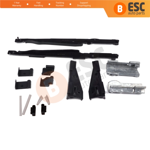 16 Pcs Sunroof Runner Track Slider Curtain Shade Guide Repair Clips for BMW 3 E91 5 E61 X3 E83 X5 E53 E70 Cullinan RR31 54138408062