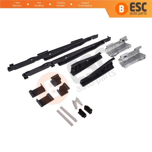 16 Pcs Sunroof Runner Track Slider Curtain Shade Guide Repair Clips for BMW 3 E91 5 E61 X3 E83 X5 E53 E70 Cullinan RR31 54138408062