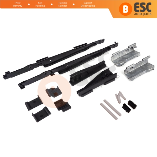 16 Pcs Sunroof Runner Track Slider Curtain Shade Guide Repair Clips for BMW 3 E91 5 E61 X3 E83 X5 E53 E70 Cullinan RR31 54138408062