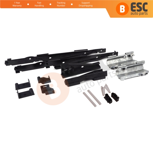 16 Pcs Sunroof Runner Track Slider Curtain Shade Guide Repair Clips for BMW 3 E91 5 E61 X3 E83 X5 E53 E70 Cullinan RR31 54138408062