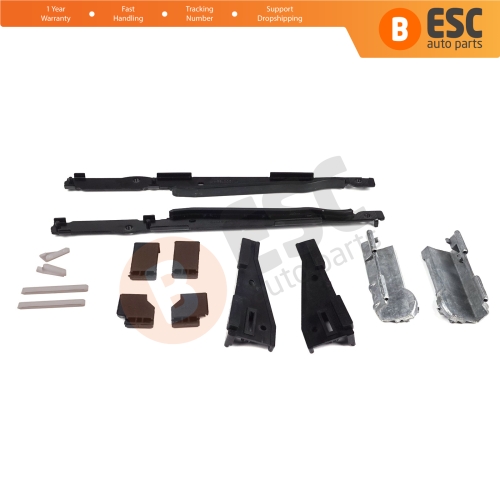 14 Pcs Sunroof Runner Track Slider Curtain Shade Guide Repair Clips for BMW 3 E91 5 E61 X3 E83 X5 E53 E70 Cullinan RR31 54138408062