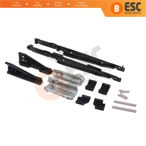 14 Pcs Sunroof Runner Track Slider Curtain Shade Guide Repair Clips for BMW 3 E91 5 E61 X3 E83 X5 E53 E70 Cullinan RR31 54138408062