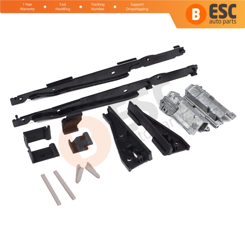 14 Pcs Sunroof Runner Track Slider Curtain Shade Guide Repair Clips for BMW 3 E91 5 E61 X3 E83 X5 E53 E70 Cullinan RR31 54138408062
