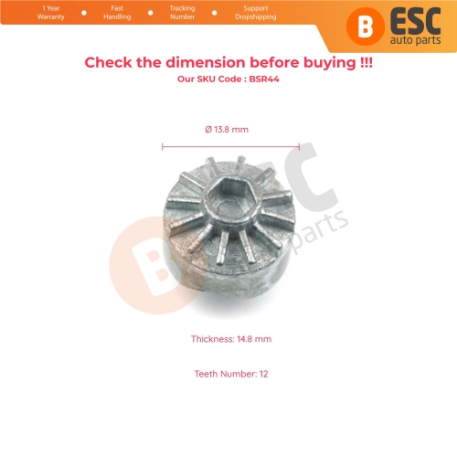 Sunroof Motor Inner Gear for Citroen C3 FC Toyota Avensis T22 Corona T21 Zafira A Porsche 911 Mercedes W163 C208 A208 Nissan Primera P12 Altima L31