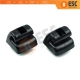 2 Pieces Sun Visor Shade Holder Hook Clips Black Color for Mercedes W123 W124 W126 W201 190 W140