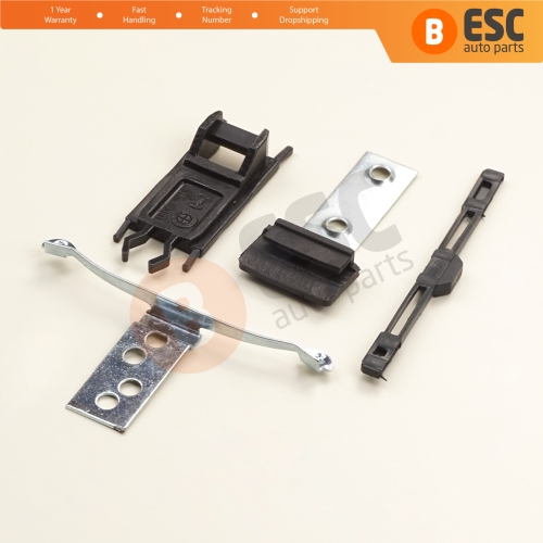 4 Pieces Sunroof Shade Runner Slider Rail Trim Repair Clips for BMW 3 Series E46 2003-2006 Facelift 54137134516 54138246025