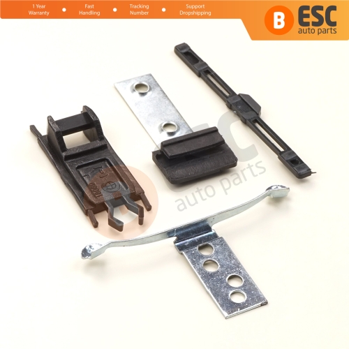 4 Pieces Sunroof Shade Runner Slider Rail Trim Repair Clips for BMW 3 Series E46 2003-2006 Facelift 54137134516 54138246025