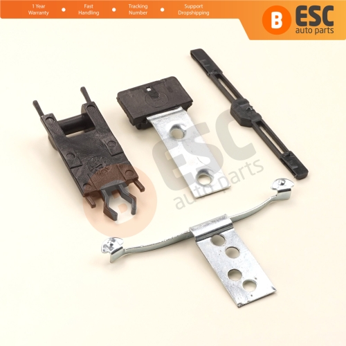 4 Pieces Sunroof Shade Runner Slider Rail Trim Repair Clips for BMW 3 Series E46 2003-2006 Facelift 54137134516 54138246025