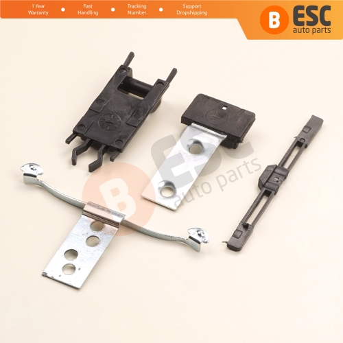 4 Pieces Sunroof Shade Runner Slider Rail Trim Repair Clips for BMW 3 Series E46 2003-2006 Facelift 54137134516 54138246025