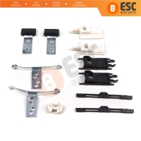 11 Pieces Sunroof Shade Runner Slider Rail Trim Repair Clips for BMW 3 Series E46 2003-2006 Facelift 54137134516 54138246025