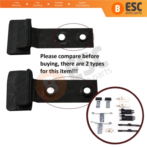 11 Pieces Sunroof Shade Runner Slider Rail Trim Repair Clips for BMW 3 Series E46 2003-2006 Facelift 54137134516 54138246025