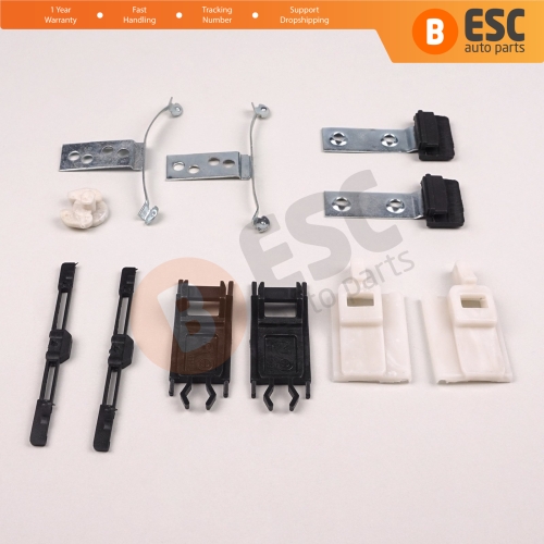 11 Pieces Sunroof Shade Runner Slider Rail Trim Repair Clips for BMW 3 Series E46 2003-2006 Facelift 54137134516 54138246025