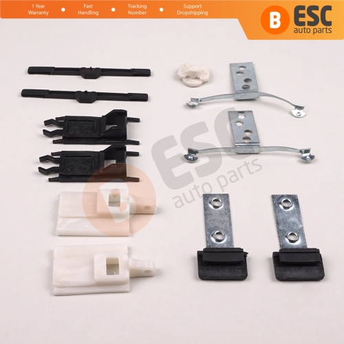 11 Pieces Sunroof Shade Runner Slider Rail Trim Repair Clips for BMW 3 Series E46 2003-2006 Facelift 54137134516 54138246025