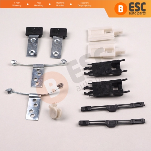 11 Pieces Sunroof Shade Runner Slider Rail Trim Repair Clips for BMW 3 Series E46 2003-2006 Facelift 54137134516 54138246025