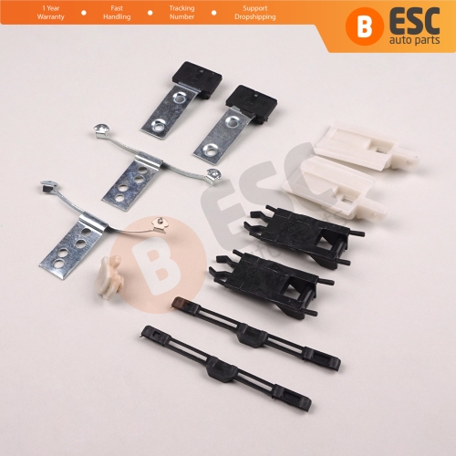 11 Pieces Sunroof Shade Runner Slider Rail Trim Repair Clips for BMW 3 Series E46 2003-2006 Facelift 54137134516 54138246025
