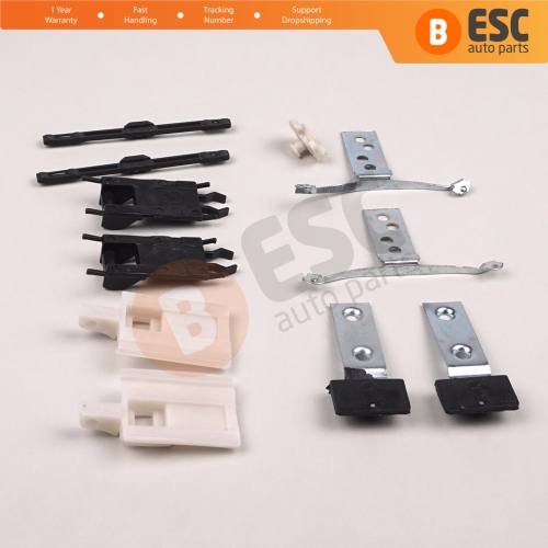 11 Pieces Sunroof Shade Runner Slider Rail Trim Repair Clips for BMW 3 Series E46 2003-2006 Facelift 54137134516 54138246025