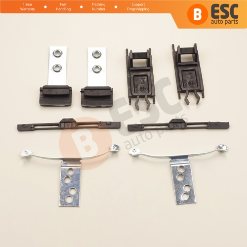 8 Pieces Sunroof Shade Runner Slider Rail Trim Repair Clips for BMW 3 Series E46 1997-2003 Pre-Facelift 54138246027 54138246025