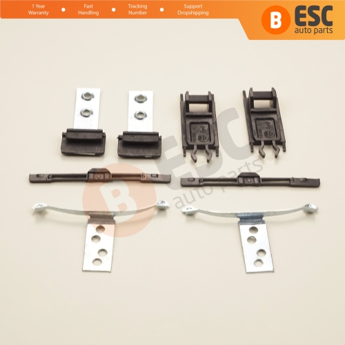 8 Pieces Sunroof Shade Runner Slider Rail Trim Repair Clips for BMW 3 Series E46 1997-2003 Pre-Facelift 54138246027 54138246025