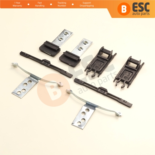8 Pieces Sunroof Shade Runner Slider Rail Trim Repair Clips for BMW 3 Series E46 1997-2003 Pre-Facelift 54138246027 54138246025