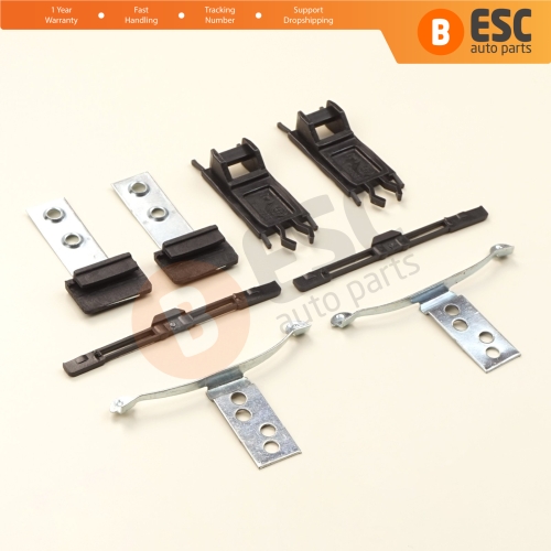 8 Pieces Sunroof Shade Runner Slider Rail Trim Repair Clips for BMW 3 Series E46 1997-2003 Pre-Facelift 54138246027 54138246025
