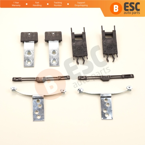 8 Pieces Sunroof Shade Runner Slider Rail Trim Repair Clips for BMW 3 Series E46 1997-2003 Pre-Facelift 54138246027 54138246025