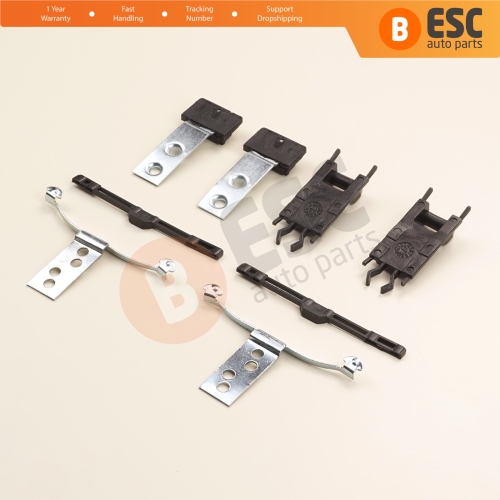 8 Pieces Sunroof Shade Runner Slider Rail Trim Repair Clips for BMW 3 Series E46 1997-2003 Pre-Facelift 54138246027 54138246025