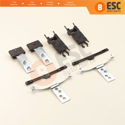 8 Pieces Sunroof Shade Runner Slider Rail Trim Repair Clips for BMW 3 Series E46 1997-2003 Pre-Facelift 54138246027 54138246025