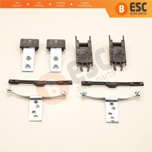 8 Pieces Sunroof Shade Runner Slider Rail Trim Repair Clips for BMW 3 Series E46 1997-2003 Pre-Facelift 54138246027 54138246025