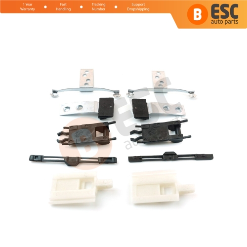 10 Pieces Sunroof Shade Runner Slider Rail Trim Repair Clips for BMW 3 Series E46 1997-2003 Pre-Facelift 54138246027 54138246025